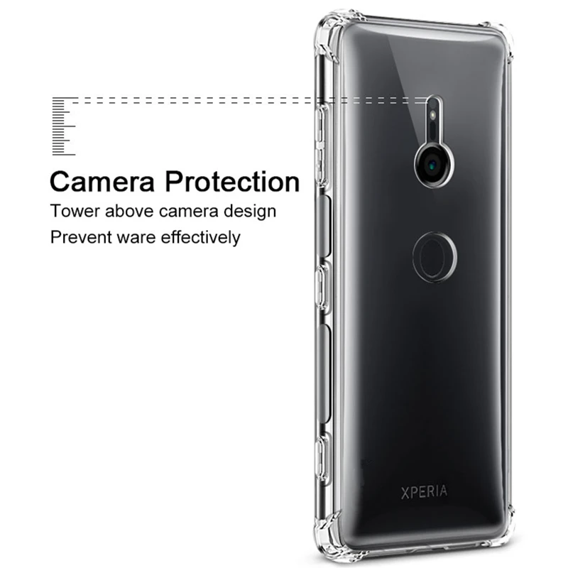 Чехол с воздушной подушкой для Sony Xperia L1 L2 L3 X компактный чехол XZ XZS Premium XZ1 XZ2 XZ3 XZ4 из