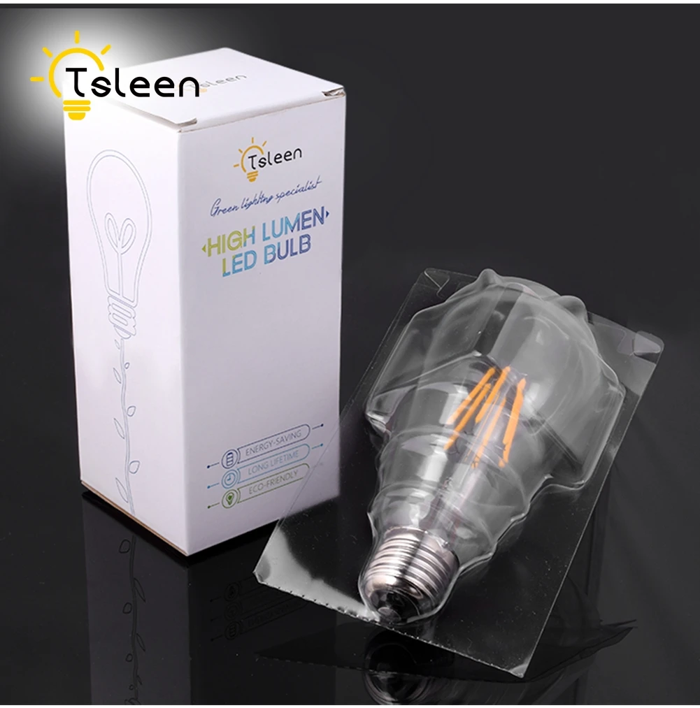 6 шт диммер 220 V 8 W 16 W E14 E27 Ретро Винтаж Edison светодиодный свет лампы накаливания затемнения лампы C35 ST64 A60 светодиодный лампы украшения дома