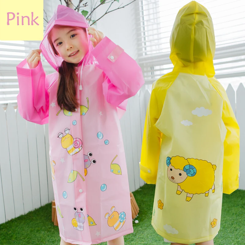 Новинка плащ дождевик для школьников детский с героями мультфильмов маленьких