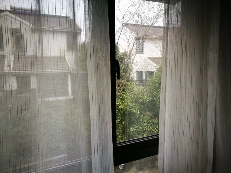 Coffee Tulle Curtains For Kitchen Door White Sheer Striped Curtains Drapes For The Living Room Window Linen Curtains WP039-30
