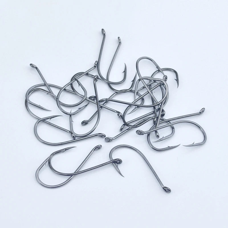 

Octopus Beak Fishing Hooks 100pcs/lot High Carbon Steel Offset Point Octopus Beak Fishing Hook Size 1/0-5/0 8299