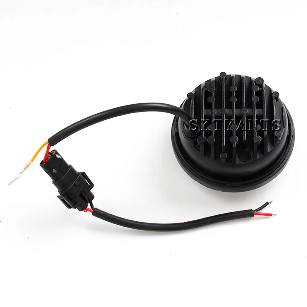 Из 2 предметов 4 5 дюйма LED Противотуманные фары светильник s желтый DRL Ангельские