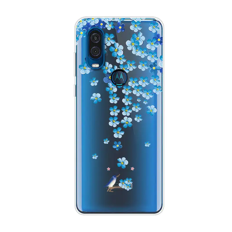 Чехол для Motorola One Vision чехол 6 3 дюйма мультяшный ТПУ силиконовый накладка телефона