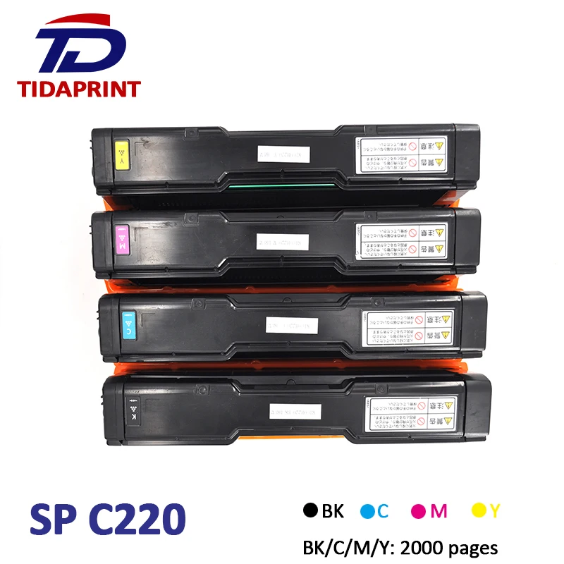 TIDAPRINT Remanfuctured тонер картридж Ricoh SPC 220/221/240 черный голубой Фиолетовый жёлтый (BK 4 5 K