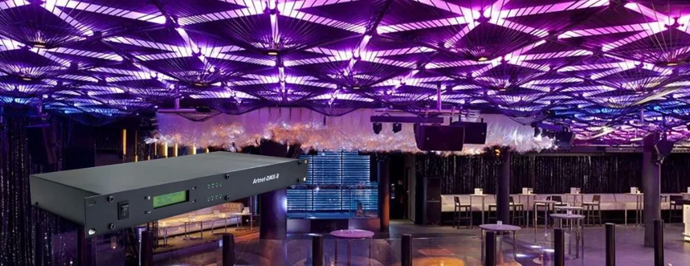 Artnet DMX 8 в конвертер преобразование сети данных посылка DMX512 512 канала * порты