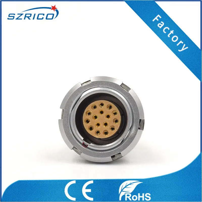 RC-ECG 2B 2 3 4 5 6 7 8 10 12 14 16 18 19 26 контактный круглый металлический электронный разъем с