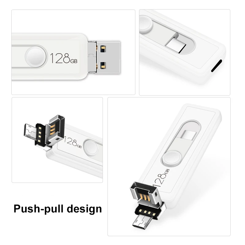 USB флеш накопитель 3 в 1 с поддержкой OTG Type C 128/64/32 ГБ|USB флэш-накопители| |
