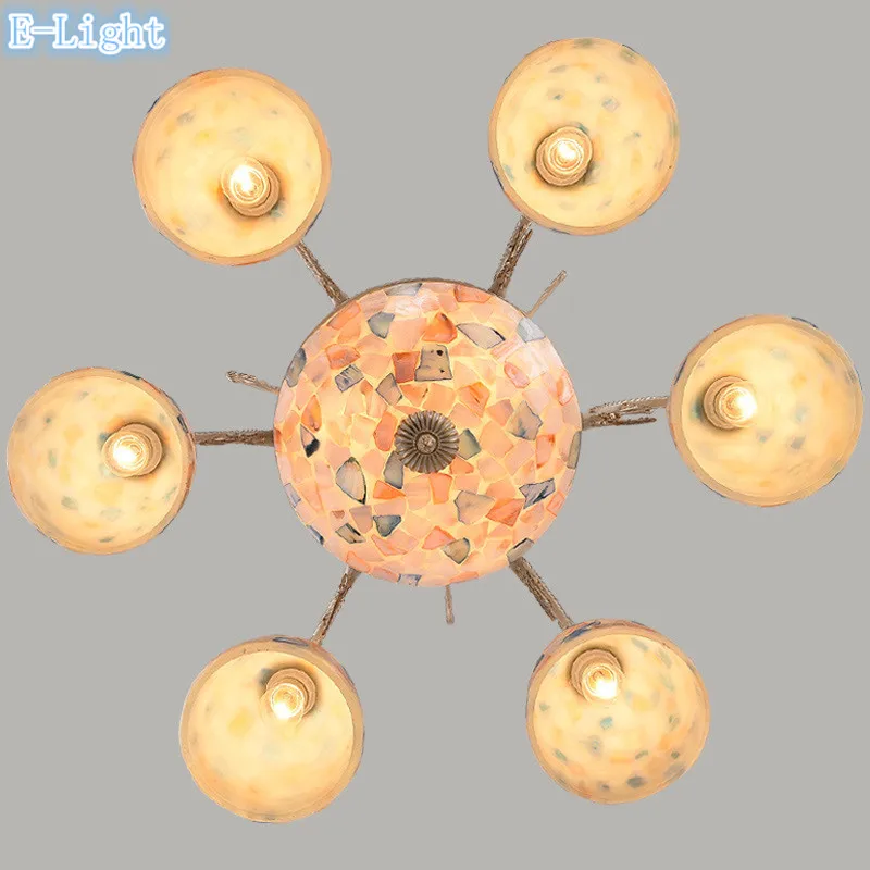 Подвесные лампы в средиземноморском стиле потолочные светильники Северной