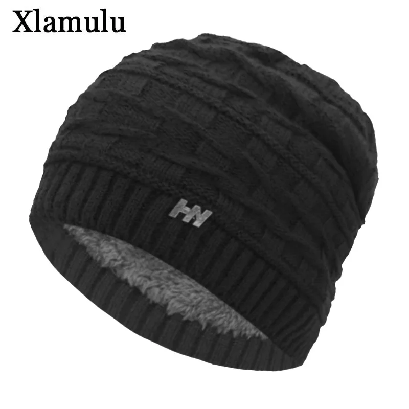 Xlamulu/брендовые модные шапки бини Skullies женская вязаная шапка зимние для мужчин и