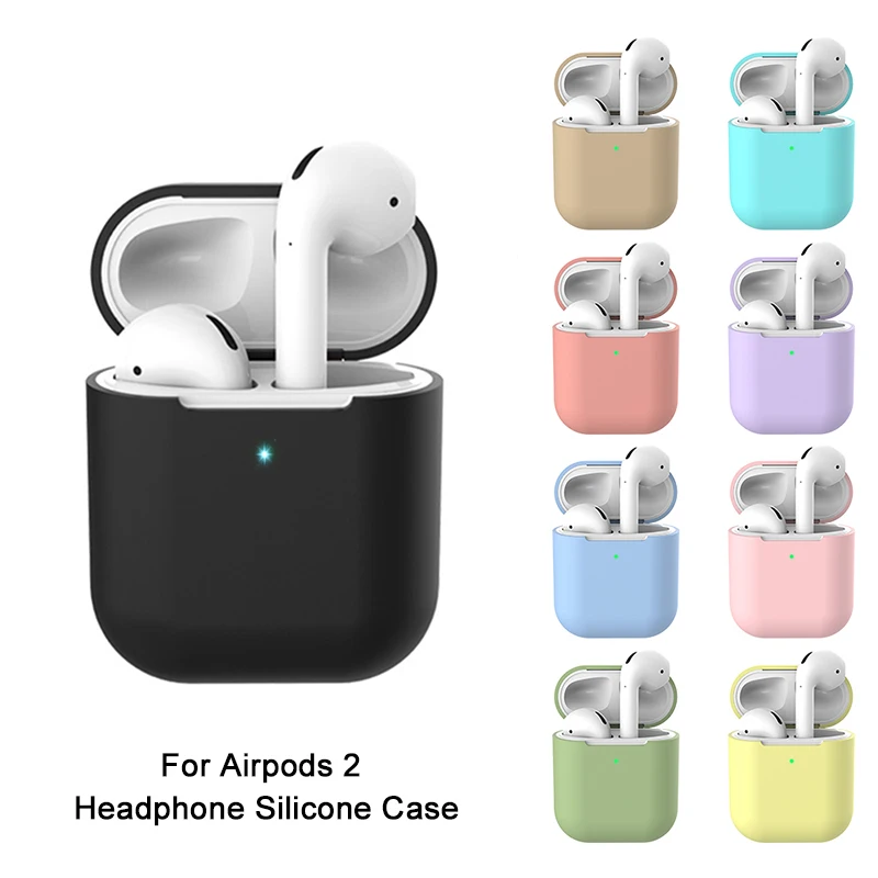 Силиконовый чехол s для Airpods 2nd роскошный защитный беспроводных наушников Apple airpods2