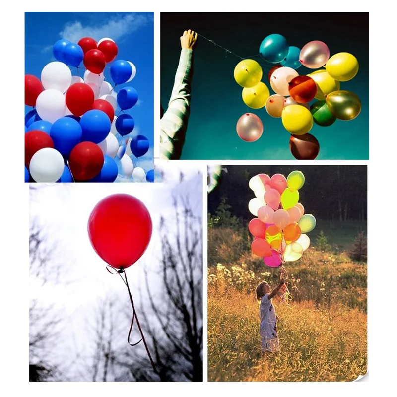 20 штук круглые латексные шарики 12 дюймов твердой Multiocolor multiocolor воздушные шары на