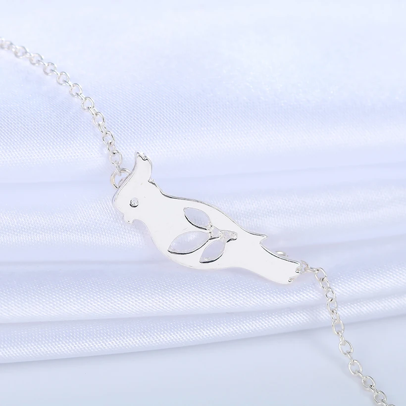 Kinitial 10 шт. модные милые животные попугай браслеты и звеньевая цепочка манжета