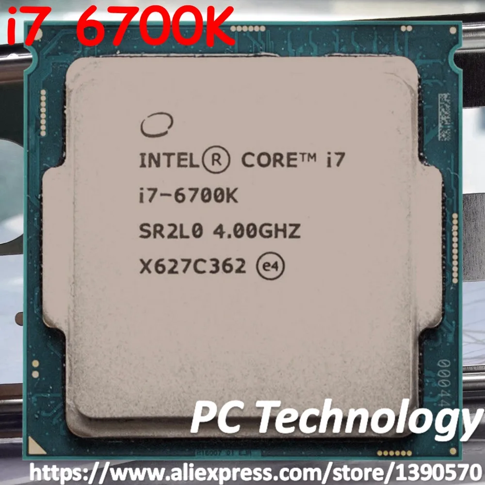 Оригинальный процессор Intel core I7 6700K SR2BR/SR2L0 4 00 ГГц 8 м 91 Вт 14 нм LGA1151 четырехъядерный