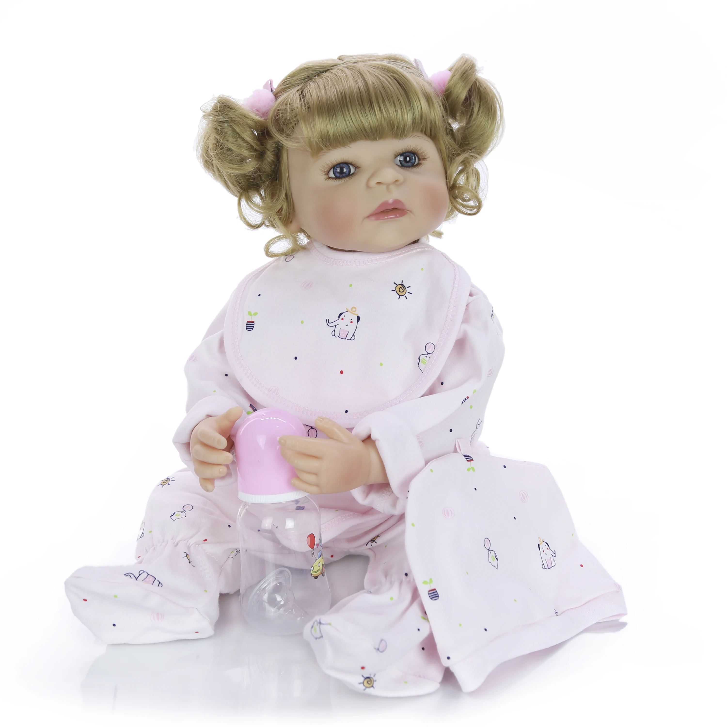 KEIUMI 22 дюйма модная Кукла Reborn Alive Girl силиконовая Реалистичная кукла принцессы для