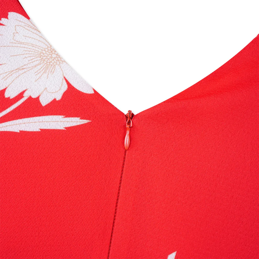 Летние модные сексуальные шифоновые платья с V образным вырезом без рукавов