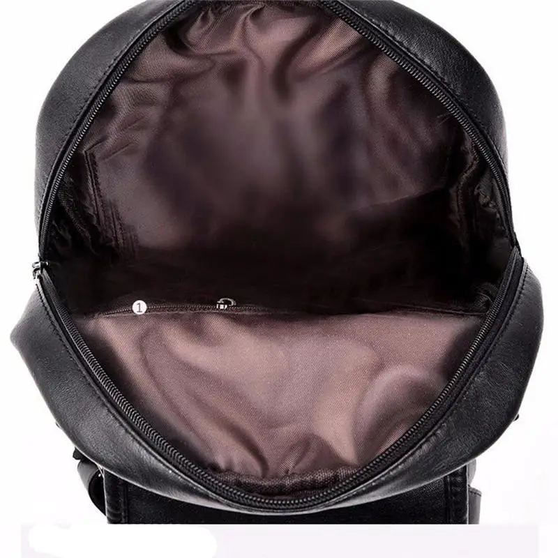 Fashion Women leather backpack ladies travel computer bag School Shoulder Bag Multifunctional Zipper | Багаж и сумки