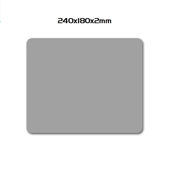 Gray 240x180x2 Алюминиевый сплав Гладкий коврик для мыши 240x180/300 мм жесткий металлический тонкий Настольный коврик резиновый противоскользящий нижний коврик для мыши с контролем скорости для игр - Цвет: Gray 240x180x2