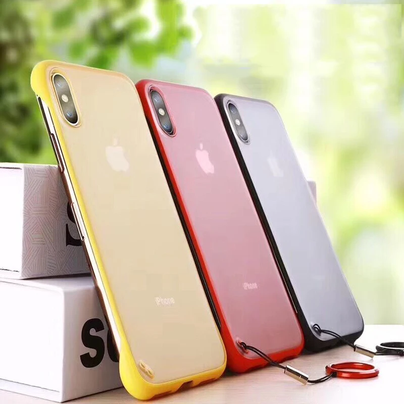 Zxtrby Ultra-thin Without Frame Phone Case for iPhone 6 6S 7 8Plus X XS XR Max Matte Back Shell Coque Capa |