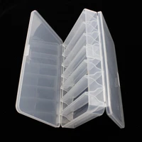 bammax two sided fishing box multifunctional plastic fishing lure bait hooks tackle multi compartments transparent visible pesca