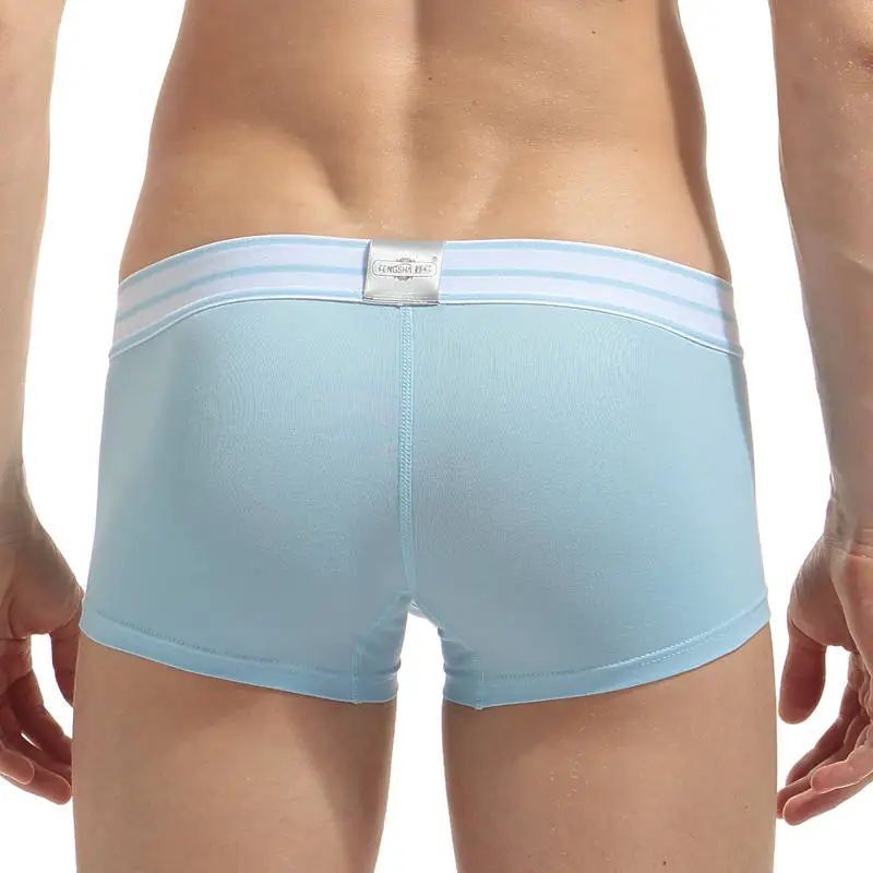 Трусы боксеры мужские из дышащего хлопка базовое нижнее белье дышащие шорты с