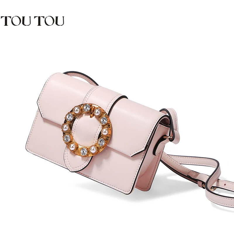 TT062 женская брендовая сумка через плечо из искусственной кожи с отделкой