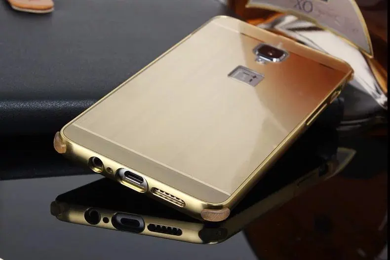 Luxury Aluminum Metal case For OnePlus 3 3t Hard gold Mirror Hybrid Protector back cover for one plus Three phone shell |