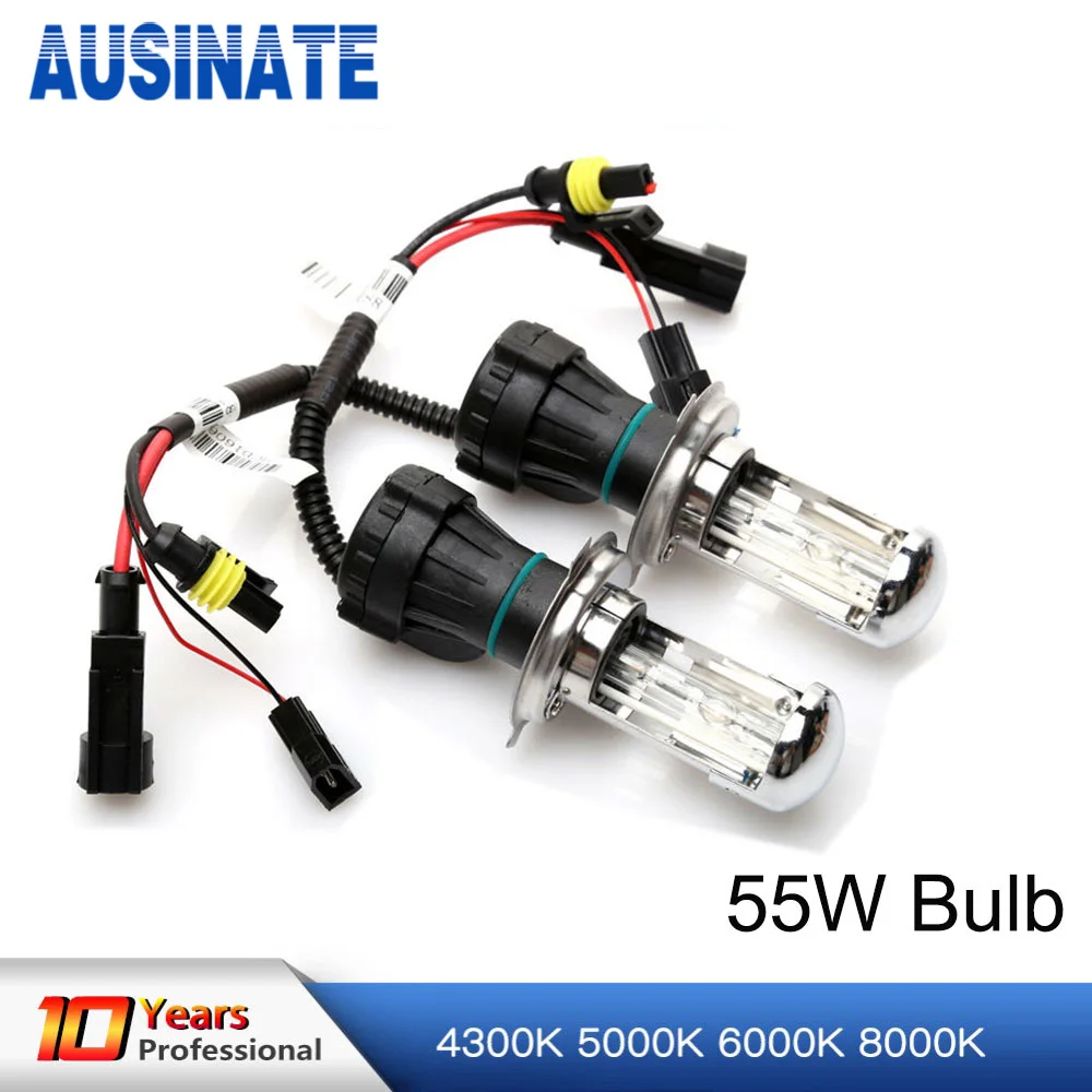 55 Вт H4 ксеноновые лампы замена фары для автомобиля 4300K 5000K 6000K 8000K|bulbs for car|xenon bulbxenon