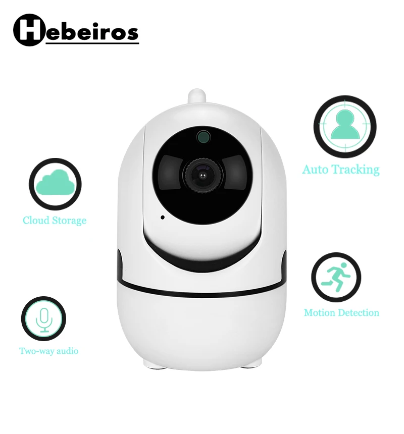 Hebeiros HD 1080 P домашняя камера видеонаблюдения интеллектуальная функция автоматического слежения человека Облачное хранилище Wifi ip-камера