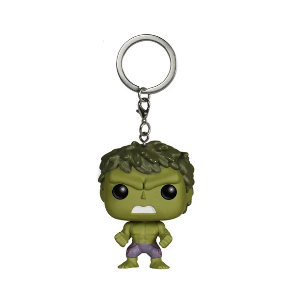 Hulk Брелок с героями Marvel брелок с Железным человеком милый автомобильный брелок DC Comics брелок с Бэтменом для ключей - Цвет: Hulk