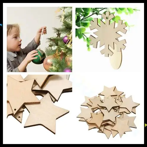 800 шт. подвески в виде снеговика и сердца из натурального дерева | Дом сад