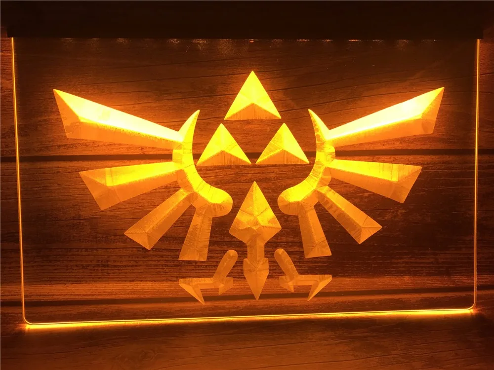 E053 Legend Of Zelda Triforce светодиодный неоновые световые знаки