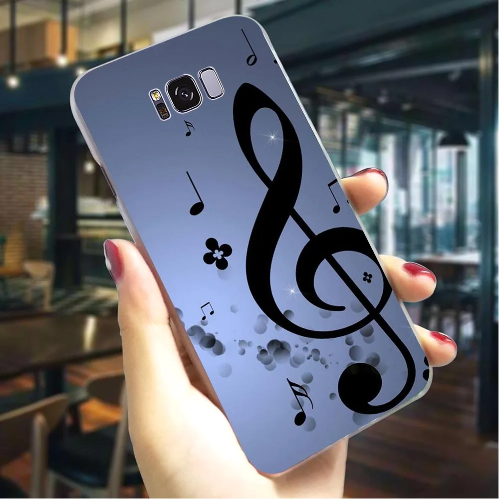 K0746003 Пластик чехол для телефона для Galaxy A40 музыкальная нота Крышка для samsung A8 чехол s A9 A3 A6 плюс A5 A7 A10 A20 A30 A50 A70 - Цвет: K0746003