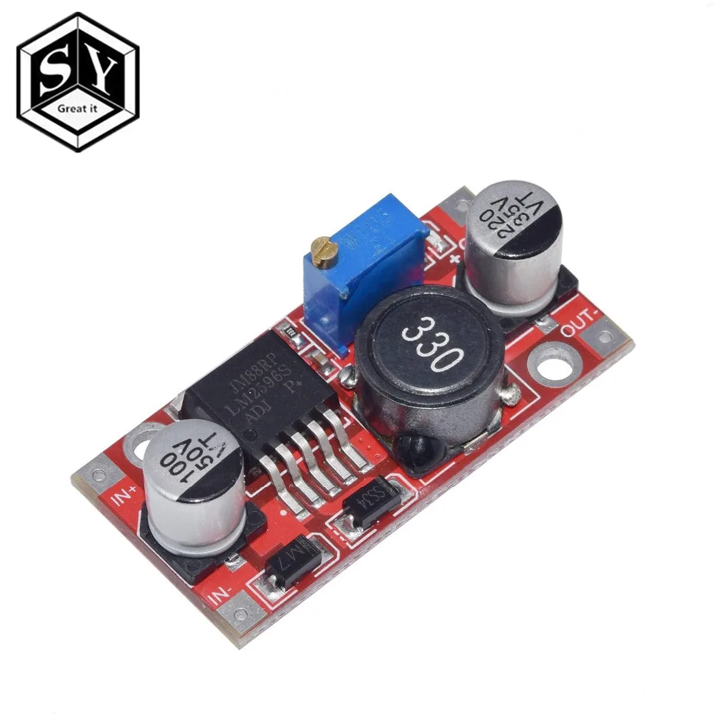 LM2596s lm2596hvs DC-DC понижающий модуль питания 3A Регулируемый понижающий модуль LM2596 регулятор напряжения 24 в 12 В 5 в 3 в