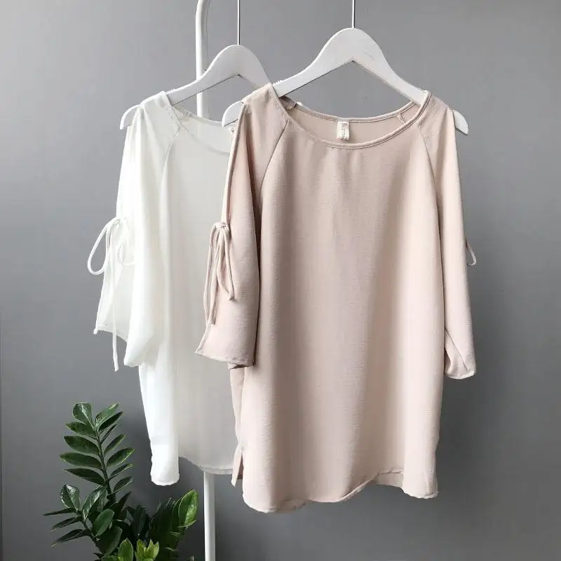 NFIVE бренд 2017 женские шифоновые блузки без бретелек новая летняя рубашка с