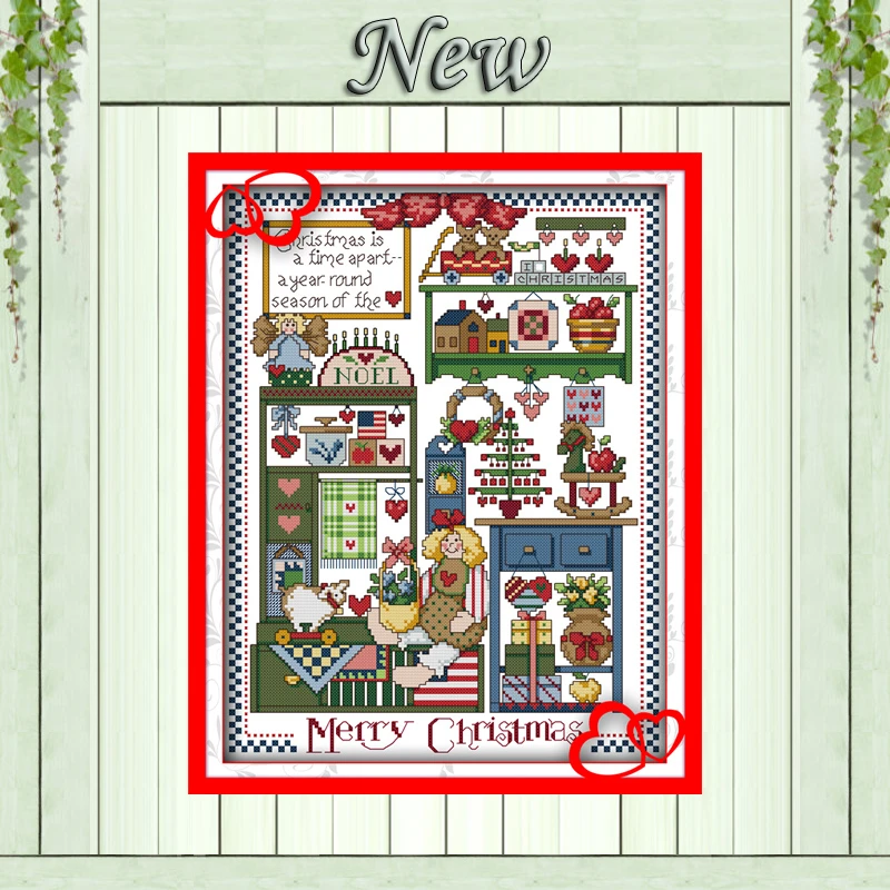 Рождественские подарки игрушка декоративные картины рассчитаны на холст DMC 11CT 14CT