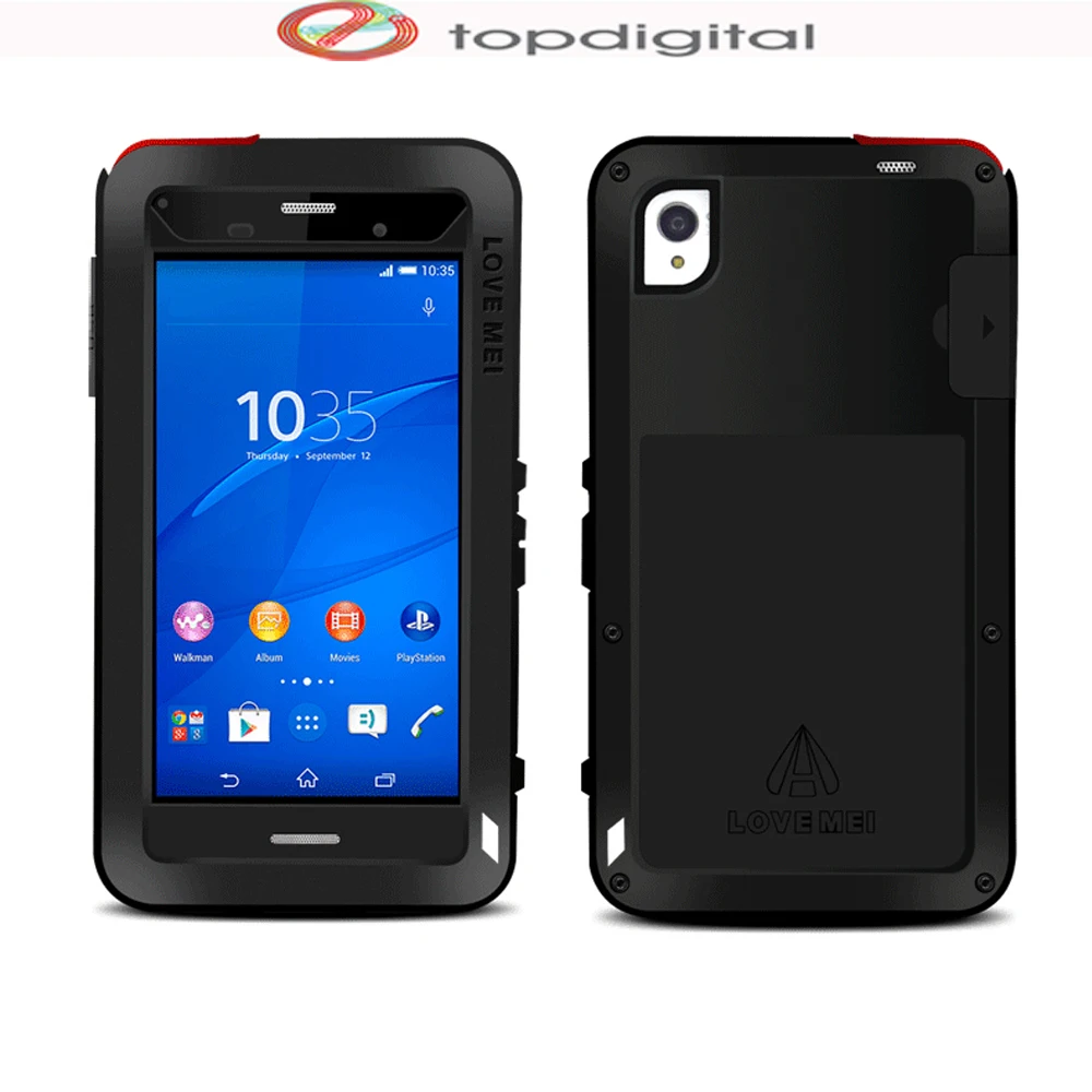 Мощный ударопрочный чехол LOVE MEI для Sony Xperia Z3 Dual D6603 D6633 водонепроницаемый защитный