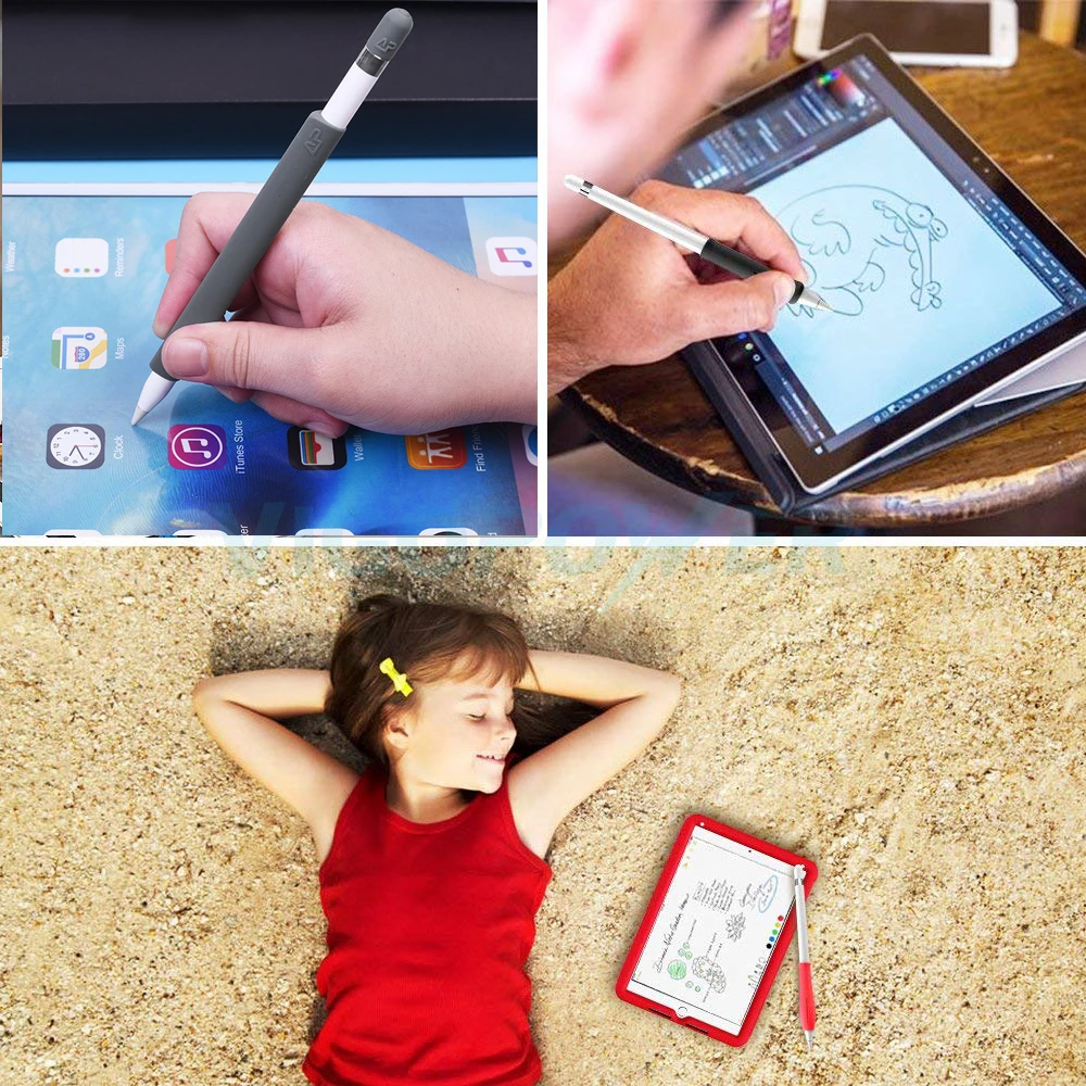 Силиконовый держатель для карандашей Apple Pencil защитный чехол iPad Pro/iPad 2018 (6-е