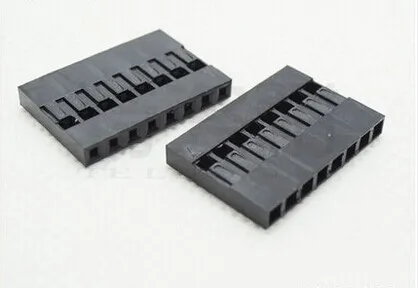 Однорядная пластиковая Перемычка Dupont для головки кабеля 50 шт./лот 8P 2 54 мм