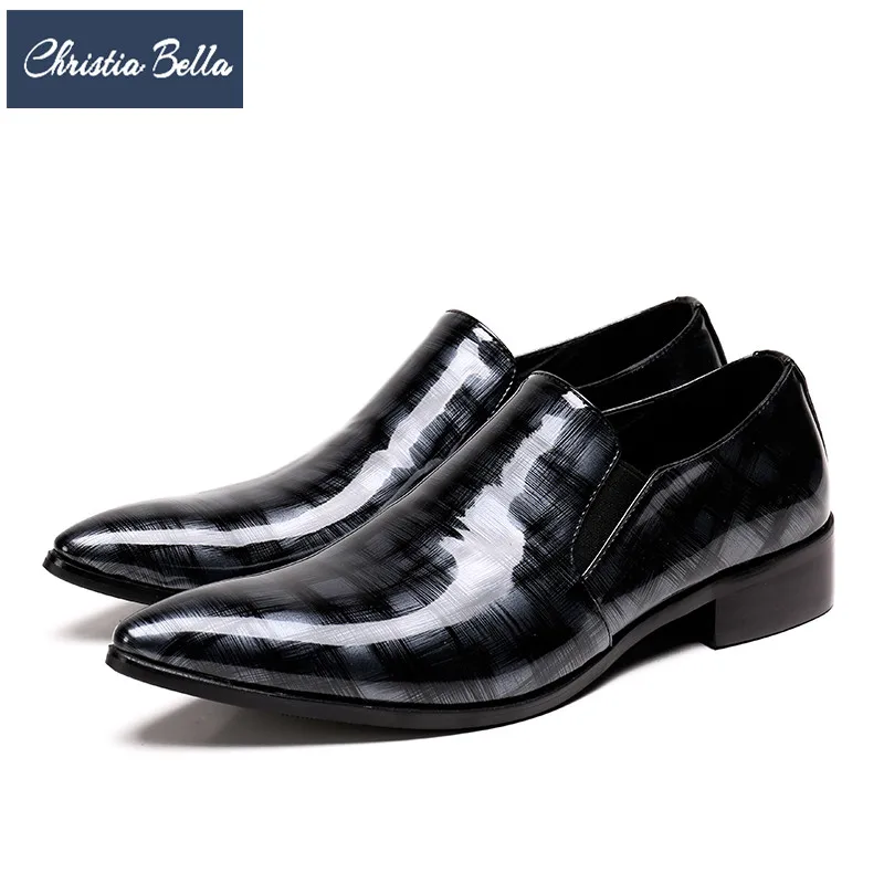 Christia Bella/Модная Мужская обувь Мужские модельные туфли из натуральной кожи с