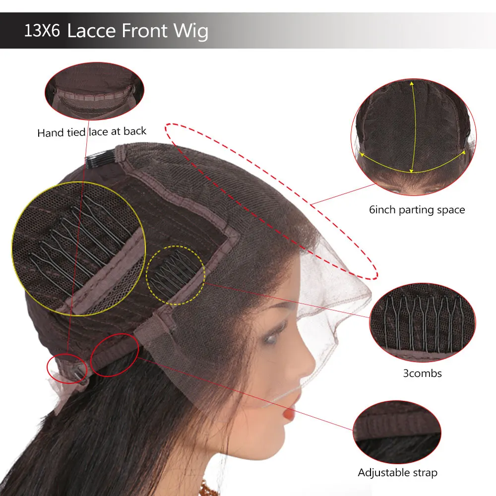 Прямой парик на кружеве с челкой натуральные волосы черный яки человеческие