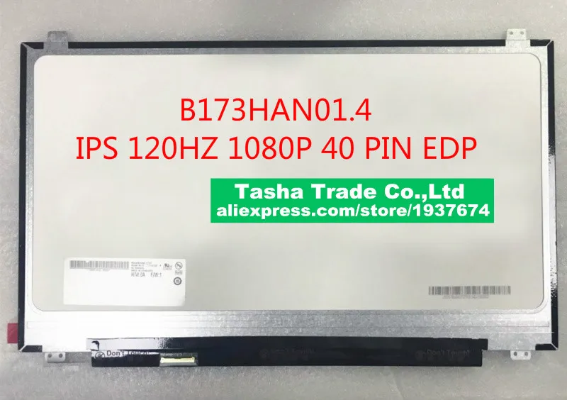 Матрица 120 Гц 1080p IPS 17 3 &quotEDP 40Pin ЖК-экран для ноутбука FHD B173HAN01.4 HP OMEN 17-AN002NA B173HAN01 |