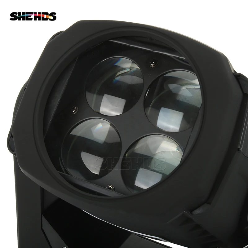4pcs/lot LED Super Beam 4x25W Moving Head Light Led Mini Stage Disco Dj DMX Lamp lumiere Strobe Laser Show Christmas Party | Лампы и