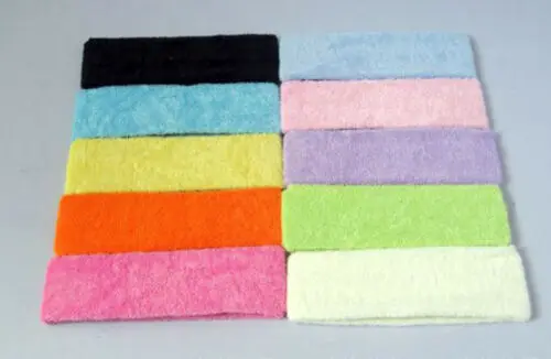 

Women Men Cotton Sport Sweat Sweatband Headband Yoga Gym Stretch HeadBand Hair