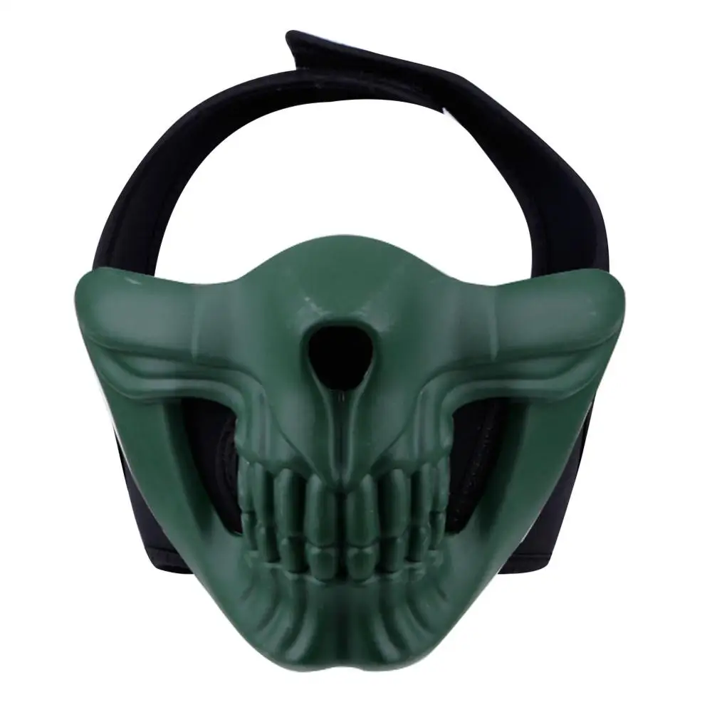 OD WoSporT Череп Маска Тактический Половина маска Airsoft Пейнтбол защитный Знаки для военные игры Спортивные CS Wargame Косплэй - Цвет: OD
