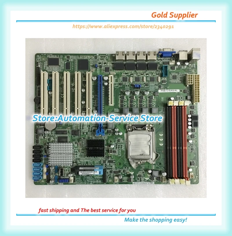Материнская плата для сервера 1155/SAS/4L 4 гигабитных NIC 5 PCI слота|Защита экрана| |