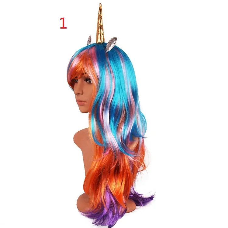 20 шт. DHL My Little Pony Rainbow Dash цветные синтетические волосы для костюмированной