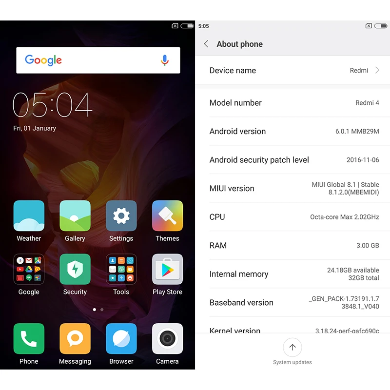 Оригинальный Xiaomi Redmi 4 Pro 3 ГБ Оперативная память 32 Встроенная мобильного телефона
