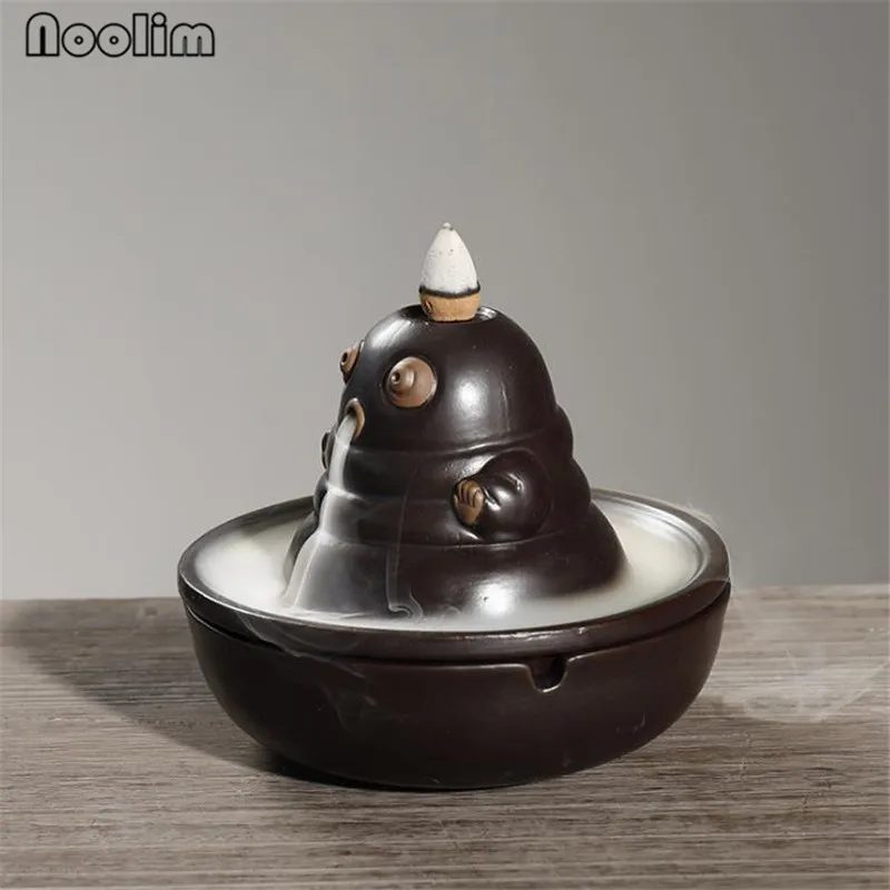 Керамическая Kong Fu кукольная курительная горелка для благовоний креативная