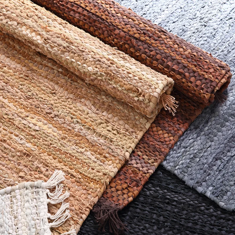 Новейший Высококачественный коврик из воловьей кожи Нескользящие меховые