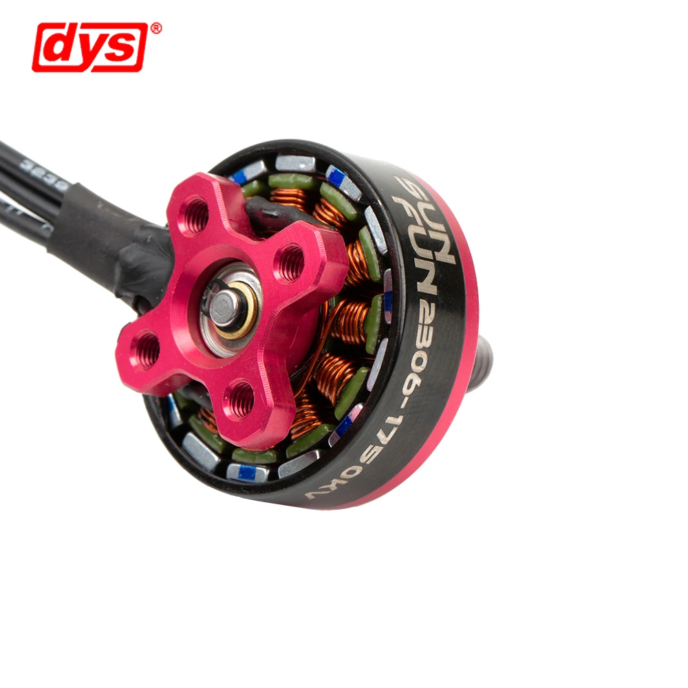 DYS SUN FUN SF2306 1750KV/2500KV CW резьба FPV гоночный бесщеточный двигатель для